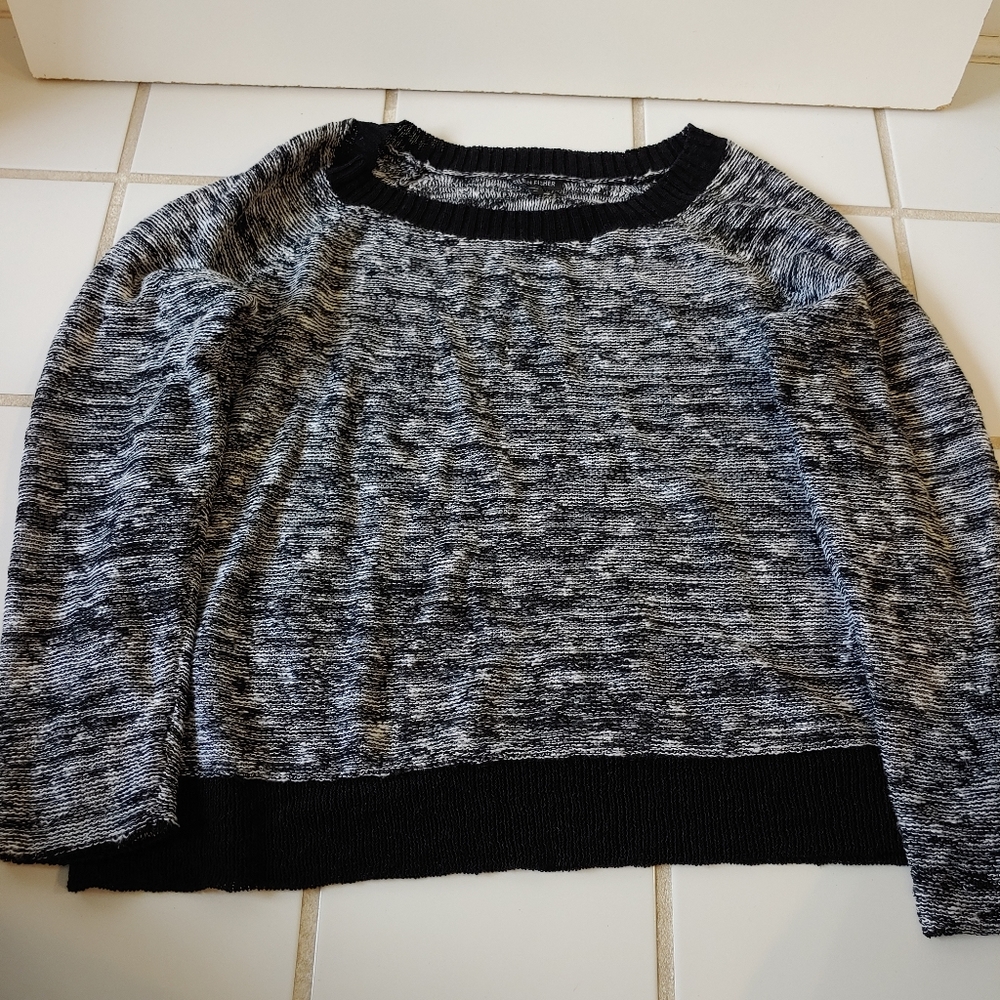 Black and white sweater